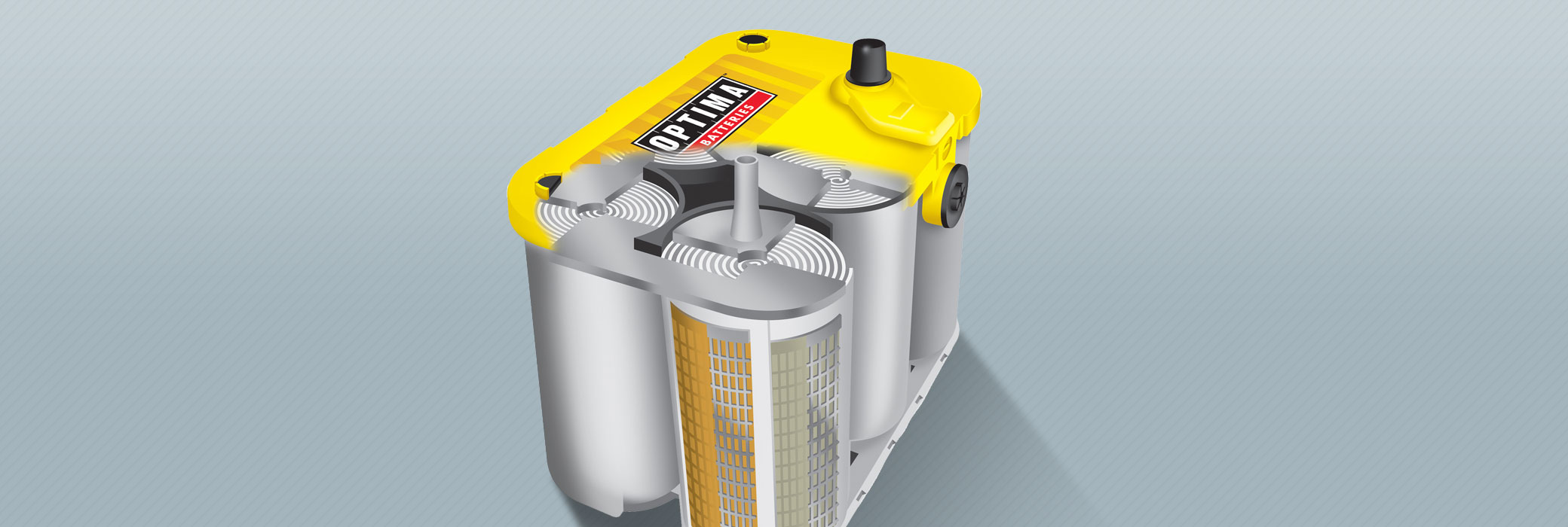 OPTIMA Batteries with SPIRALCELL TECHNOLOGY have unmatched power, reliability and durability. OPTIMA Batteries with SPIRALCELL TECHNOLOGY have unmatched power, reliability and durability.