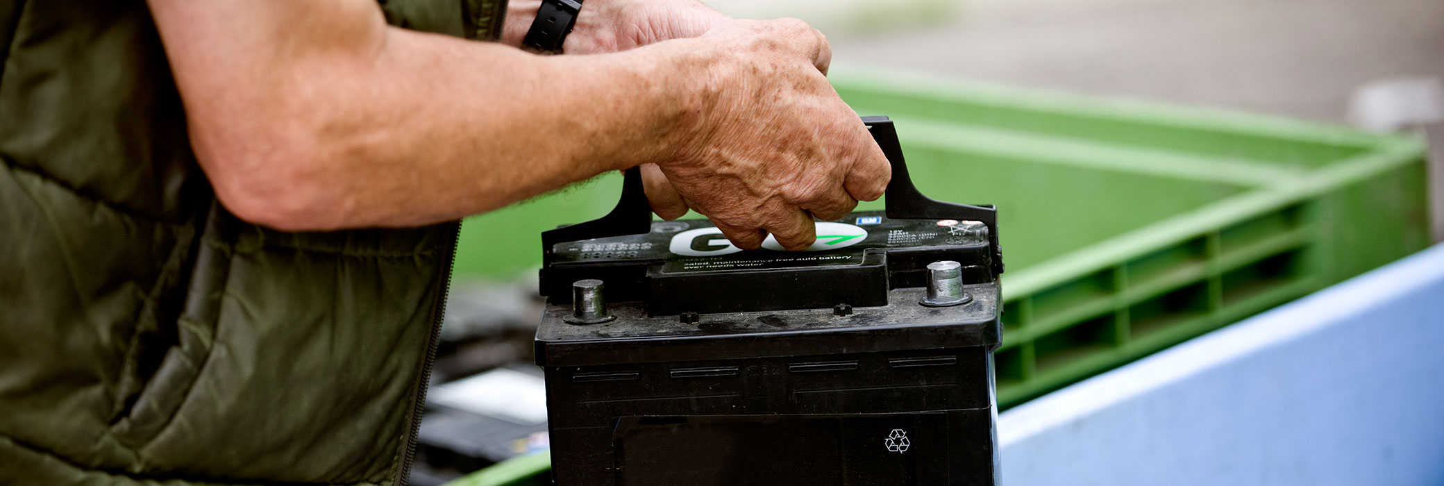 When storing a battery, make sure the voltage never drops below 12.4 volts.